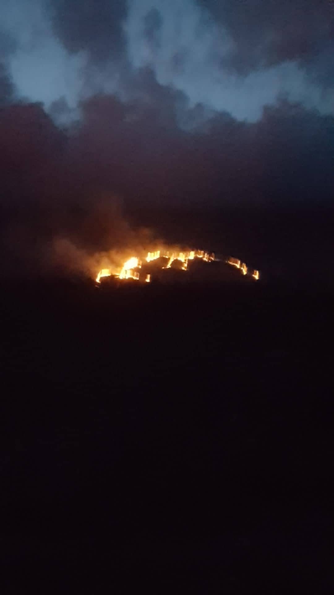 Un incendie, ravage le Grand Brûlé : 