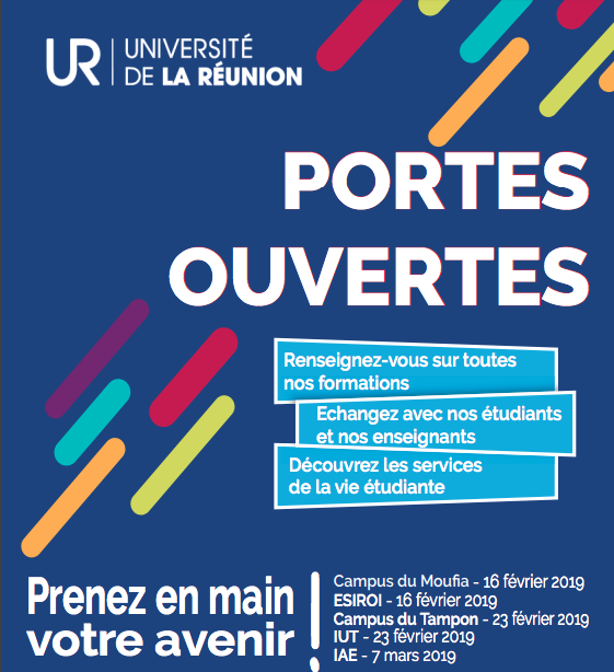 Portes ouvertes de l'Université du Tampon les 16 et 23 février