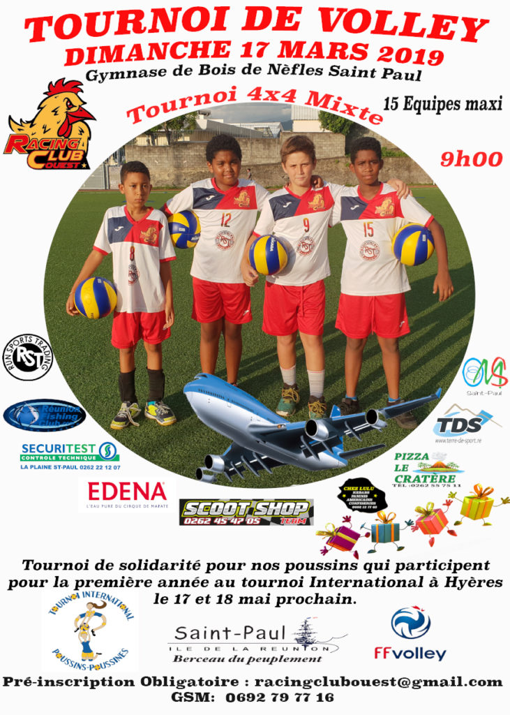 Des jeunes volleyeurs de Saint-Paul participent à un tournoi international
