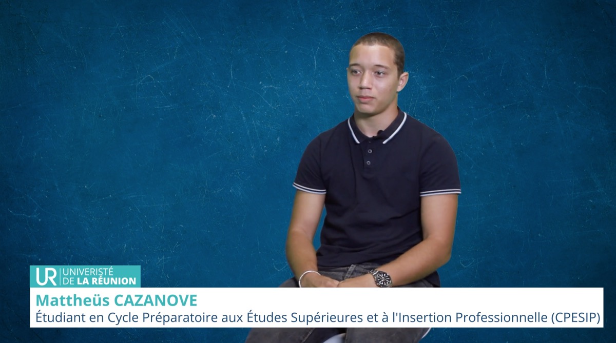 L'Université dans toute sa diversité : Matthéüs Cazanove, étudiant en CPESIP