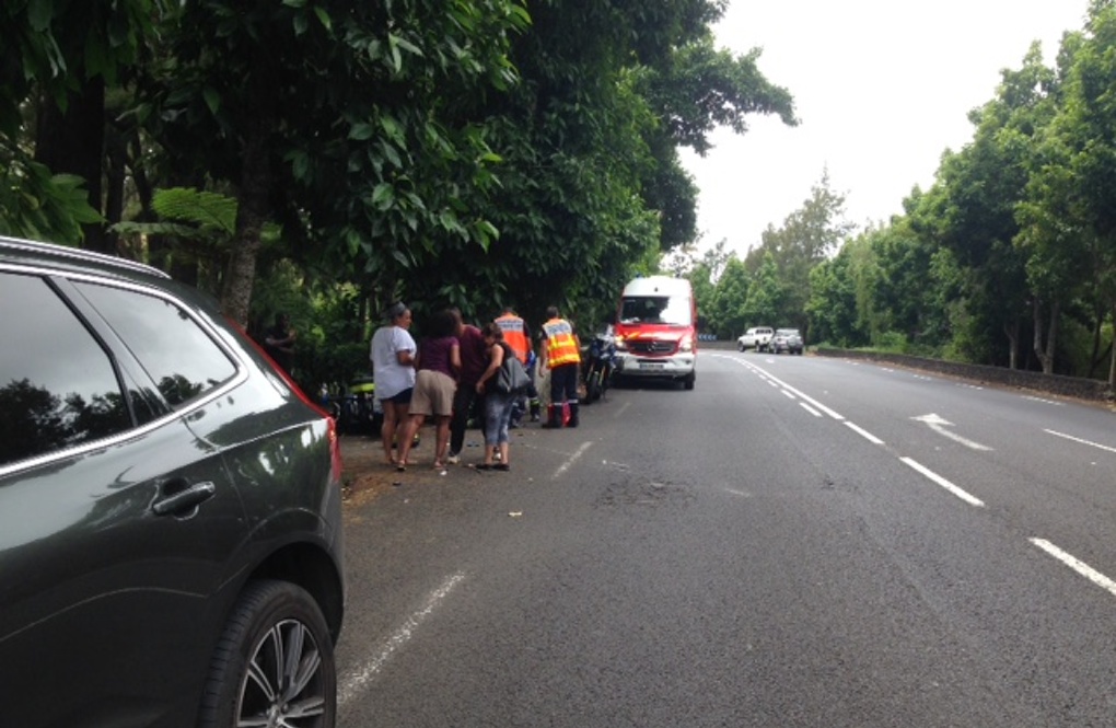 ?Plaine des Cafres: Collision entre un motard de la gendarmerie et une voiture