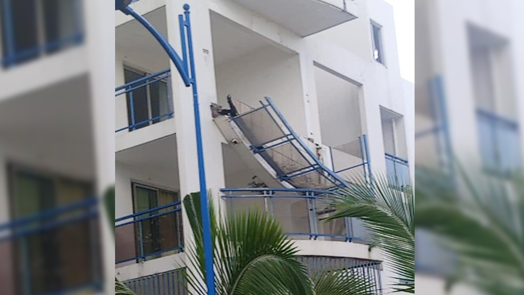 ?? Ste-Marie : Le balcon d'une résidence Apavou s'effondre