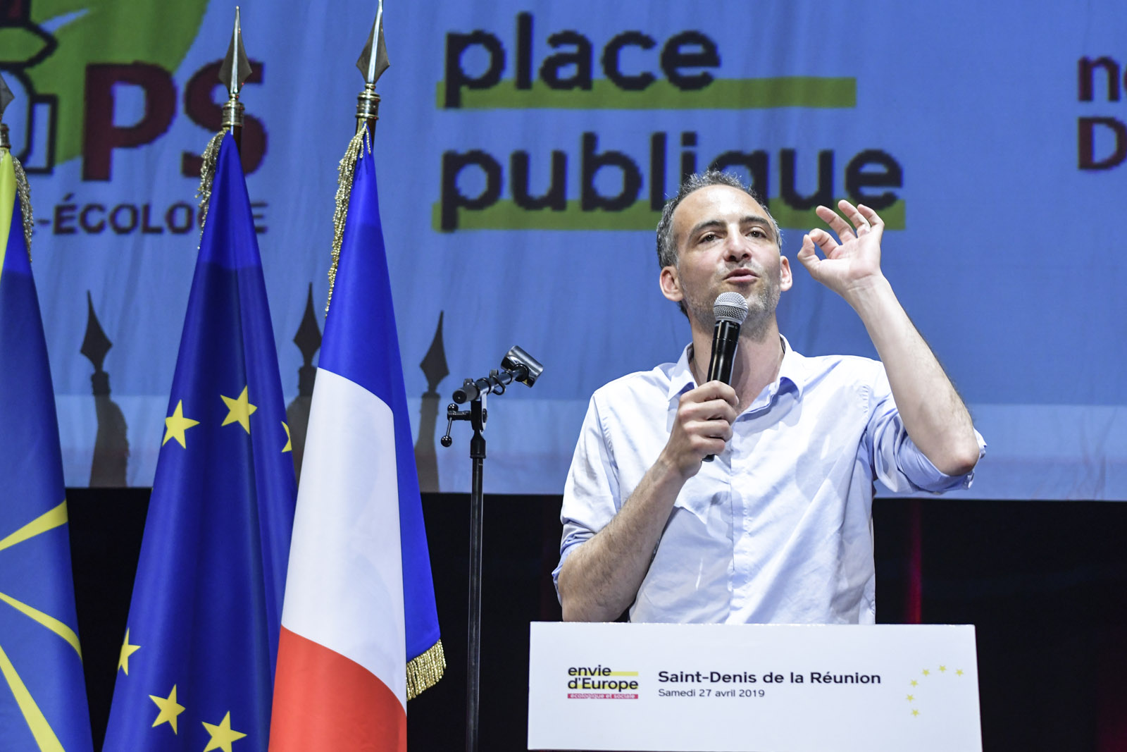 ? Raphaël Glucksmann en meeting à la Cité des Arts