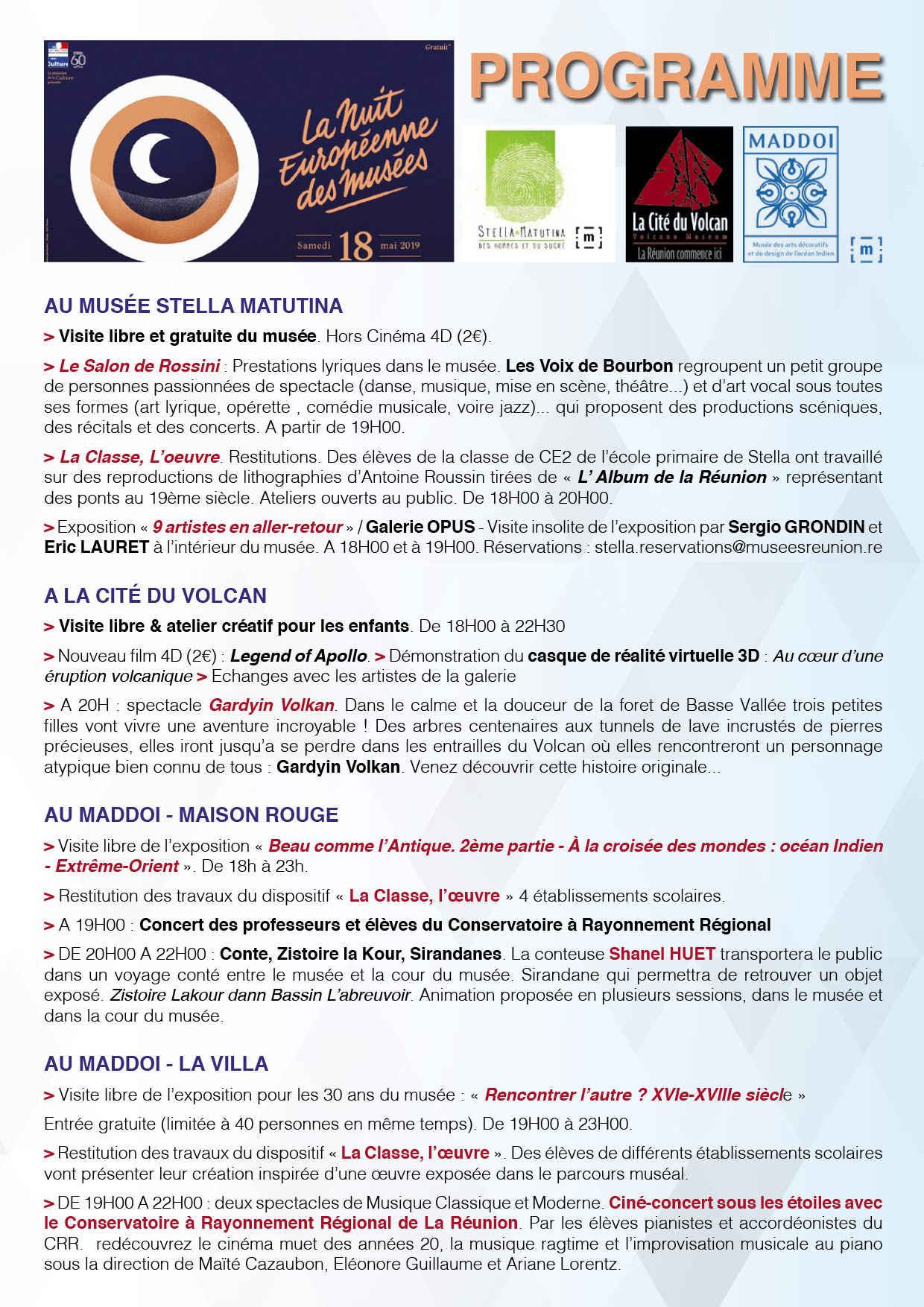 La nuit Européenne des musées