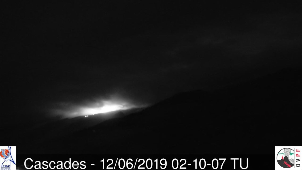 Le vent souffle et le soleil domine, webcams du volcan incluses