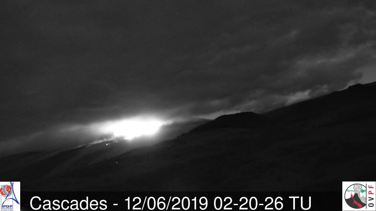 Le vent souffle et le soleil domine, webcams du volcan incluses