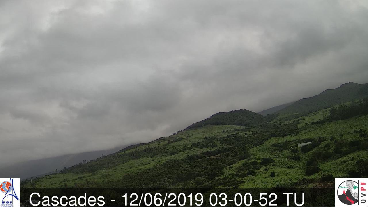 Le vent souffle et le soleil domine, webcams du volcan incluses