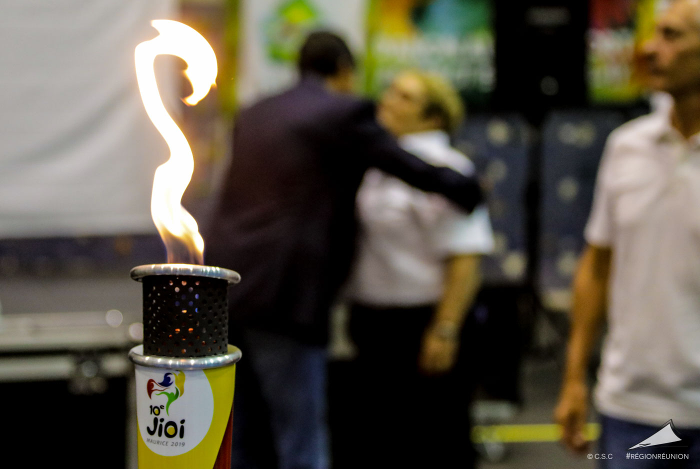 Passation de la flamme des JIOI entre la Réunion et l’île Maurice