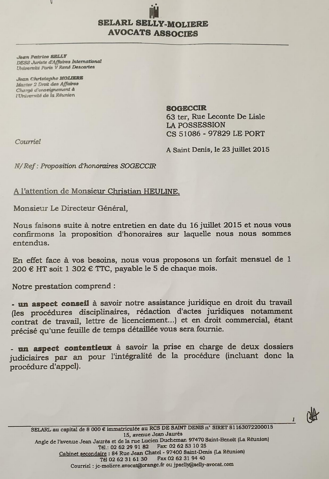 St-Benoît : Les étranges relations de Patrice Selly et de la Sogeccir