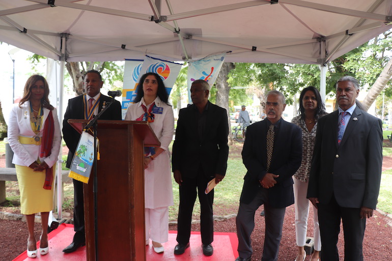 Une stèle du Rotary inaugurée à Saint-Paul