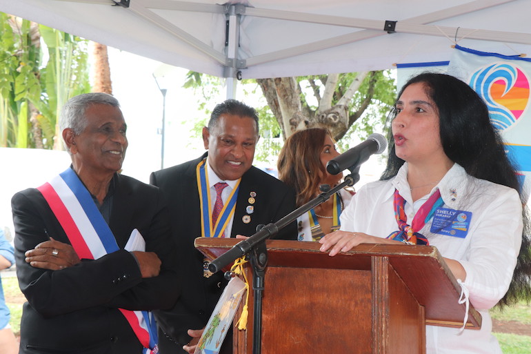 Une stèle du Rotary inaugurée à Saint-Paul