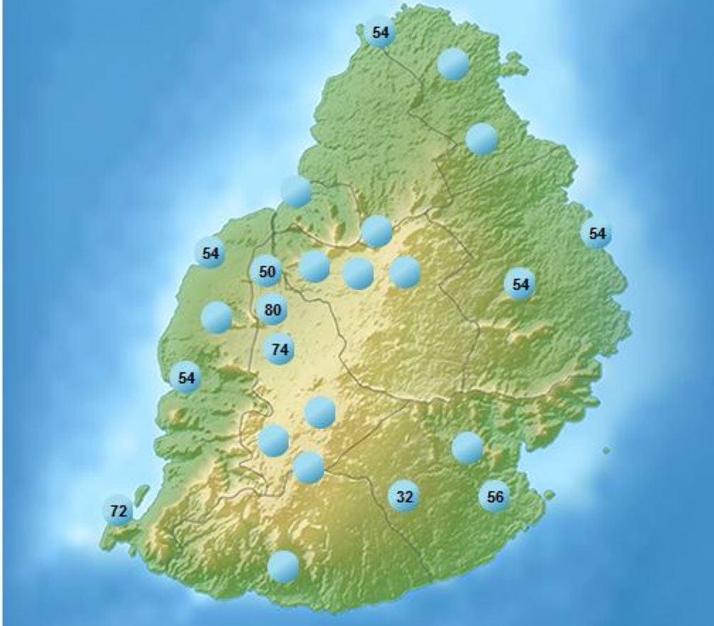 MAURICE: rafales supérieures à 100km/h à Port Louis et à la Montagne des Signaux!
