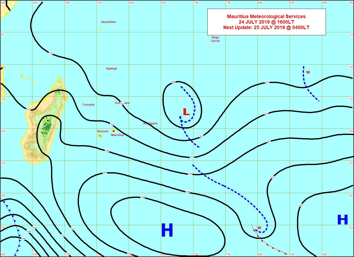 MAURICE: rafales supérieures à 100km/h à Port Louis et à la Montagne des Signaux!