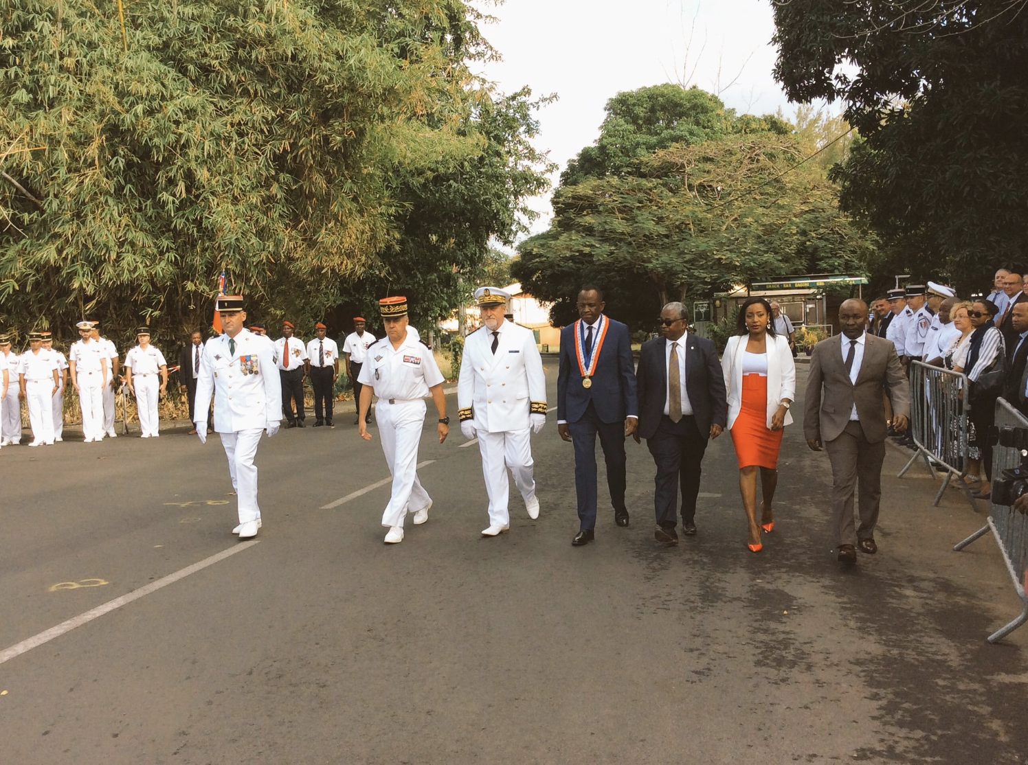Prise de fonction officielle de Jean-François Colombet, nouveau préfet de Mayotte
