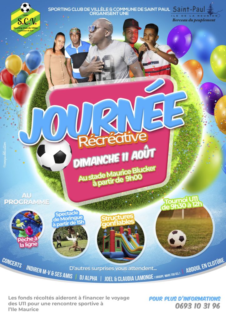 Rendez-vous à la Journée Récréative de Villèle le 11 août !