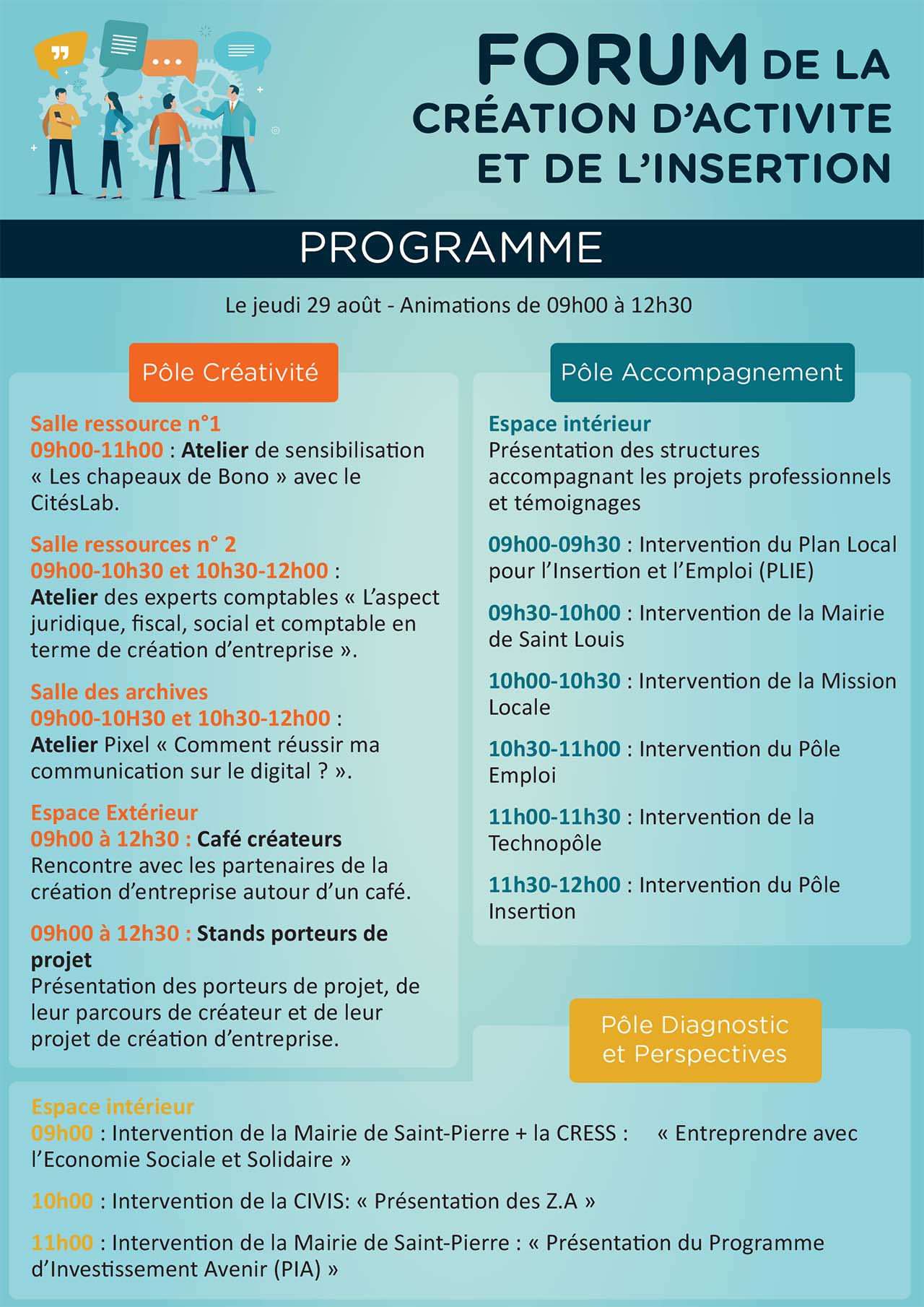 La CIVIS organise le forum de la création d’entreprise et de l’insertion