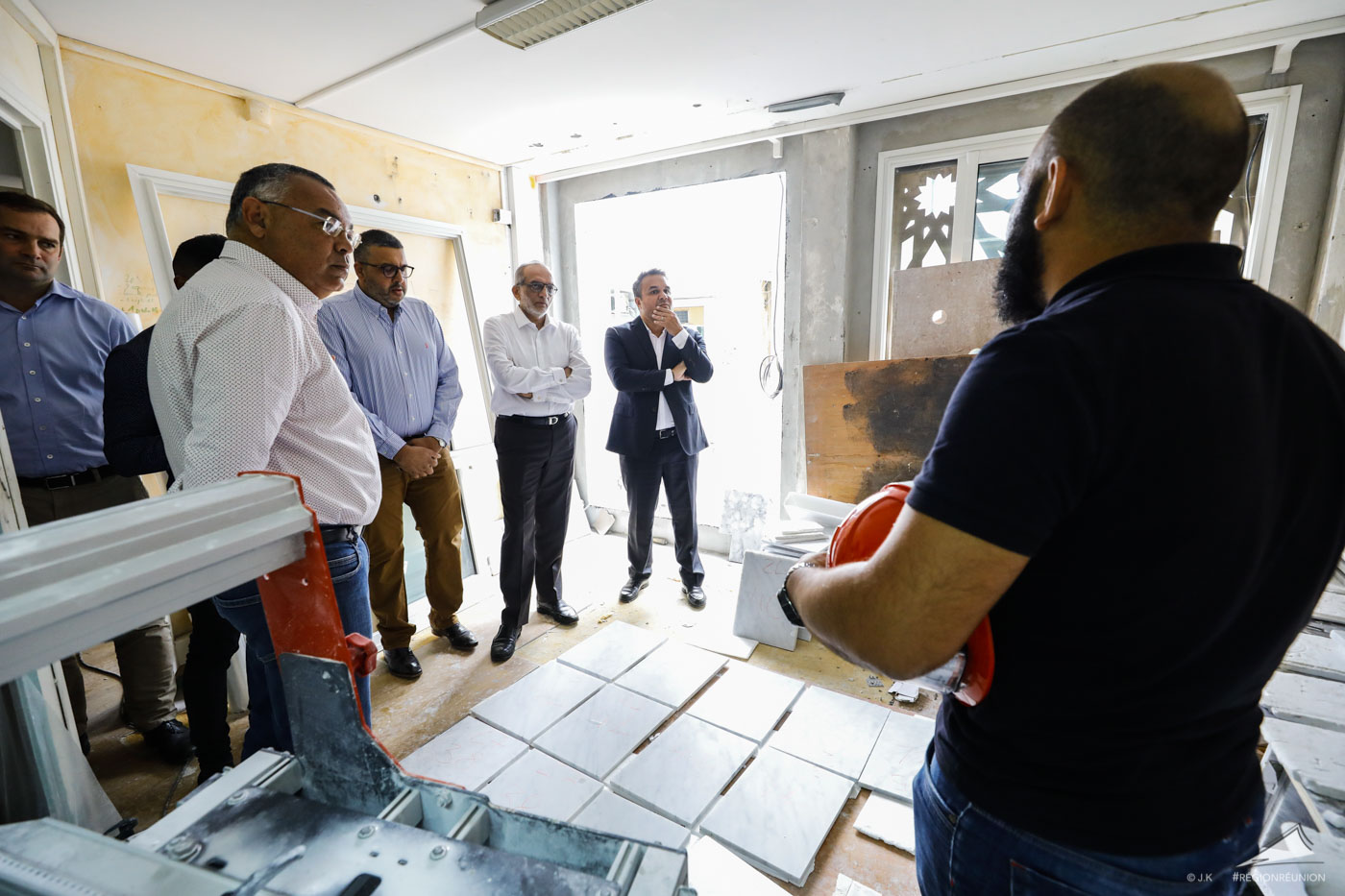 Visite de chantier de la Grande Mosquée de Saint Denis