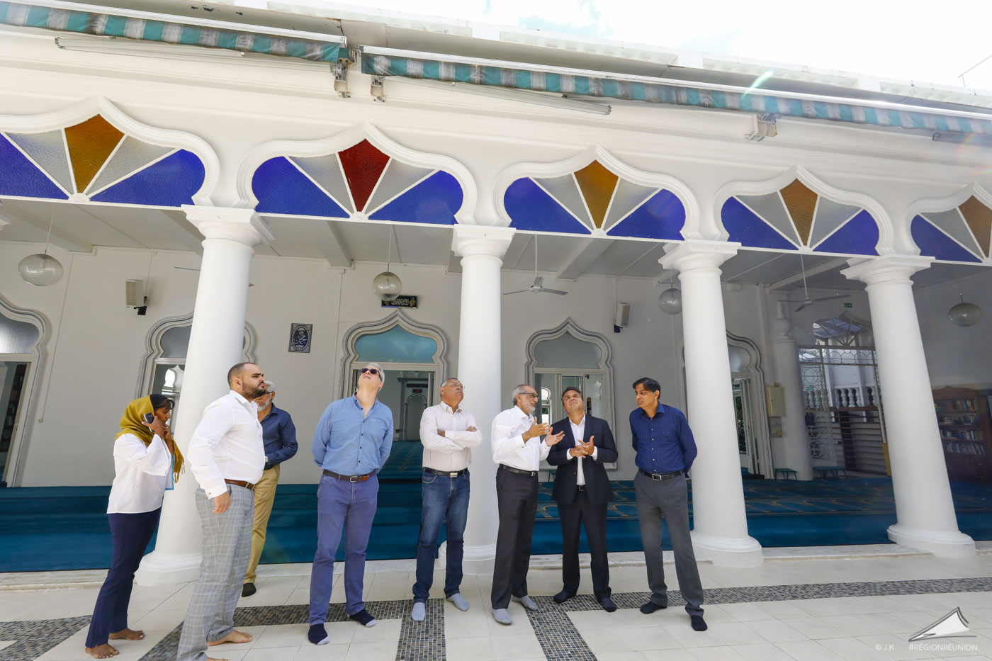 Visite de chantier de la Grande Mosquée de Saint Denis