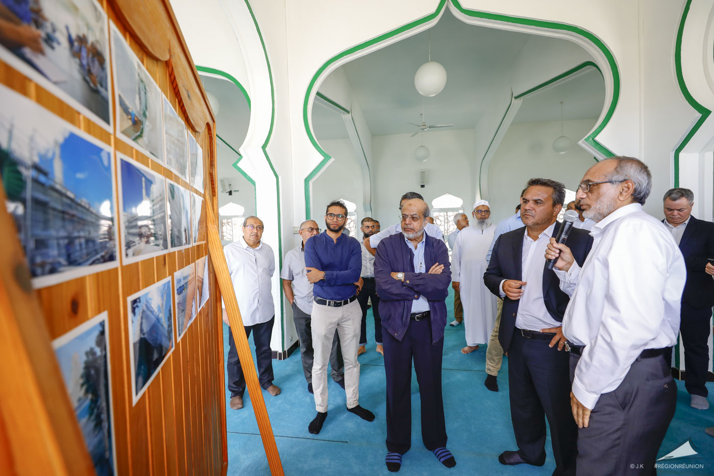 Visite de chantier de la Grande Mosquée de Saint Denis