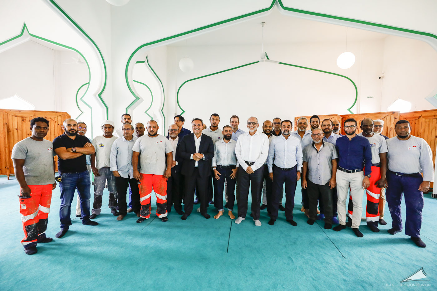 Visite de chantier de la Grande Mosquée de Saint Denis