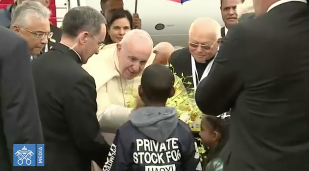 ?? Le Pape entame sa visite à l'île Maurice