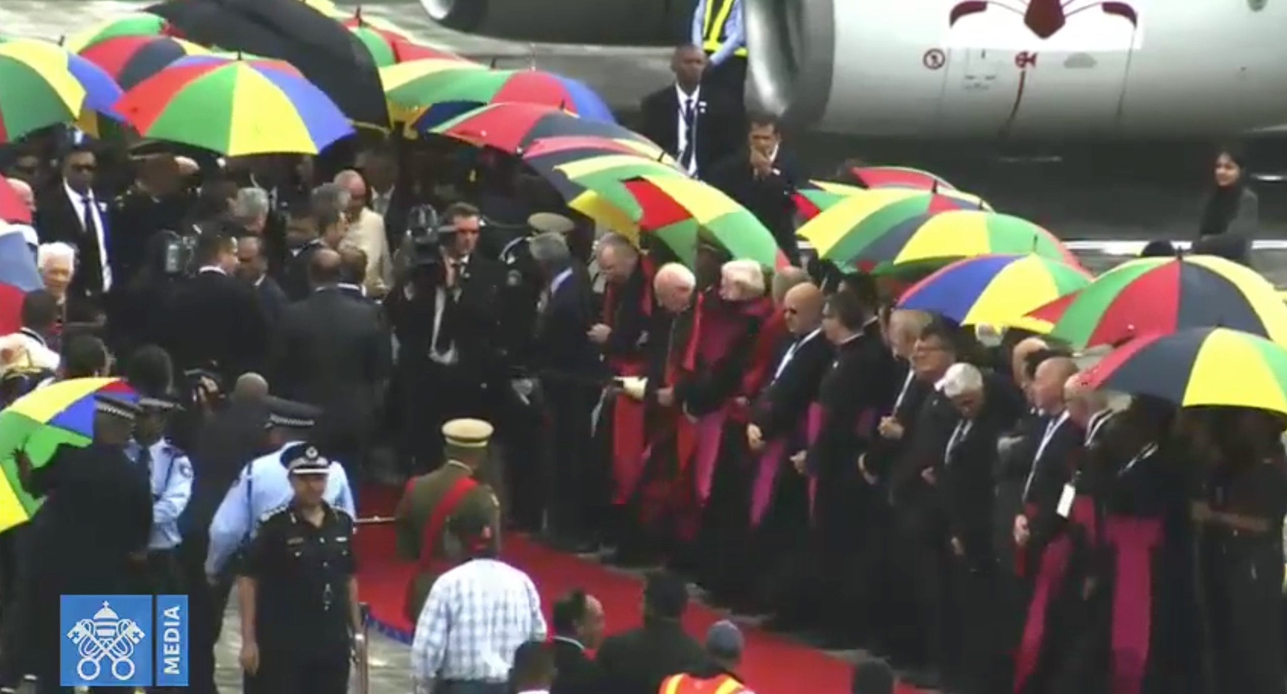 ?? Le Pape entame sa visite à l'île Maurice