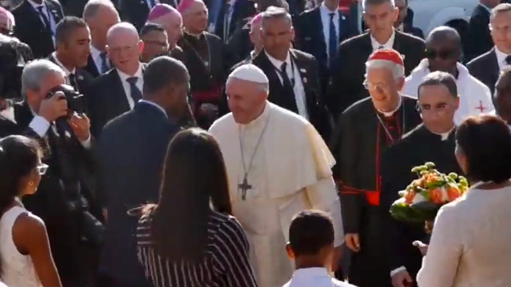 [LIVE VIDEO] Le pape François se rend au sanctuaire du Père Laval