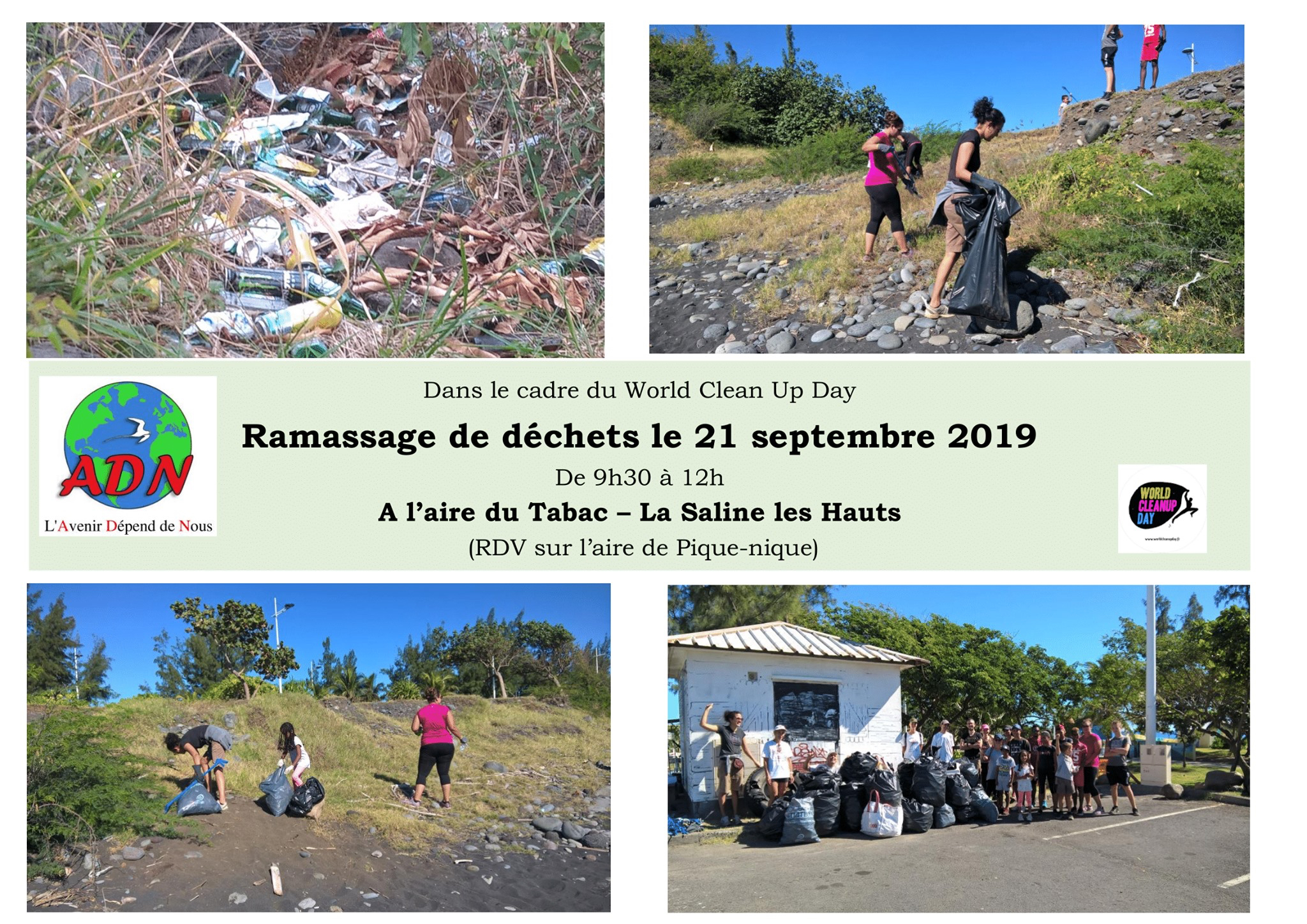 Un ramassage de déchets organisé à l’aire du Tabac
