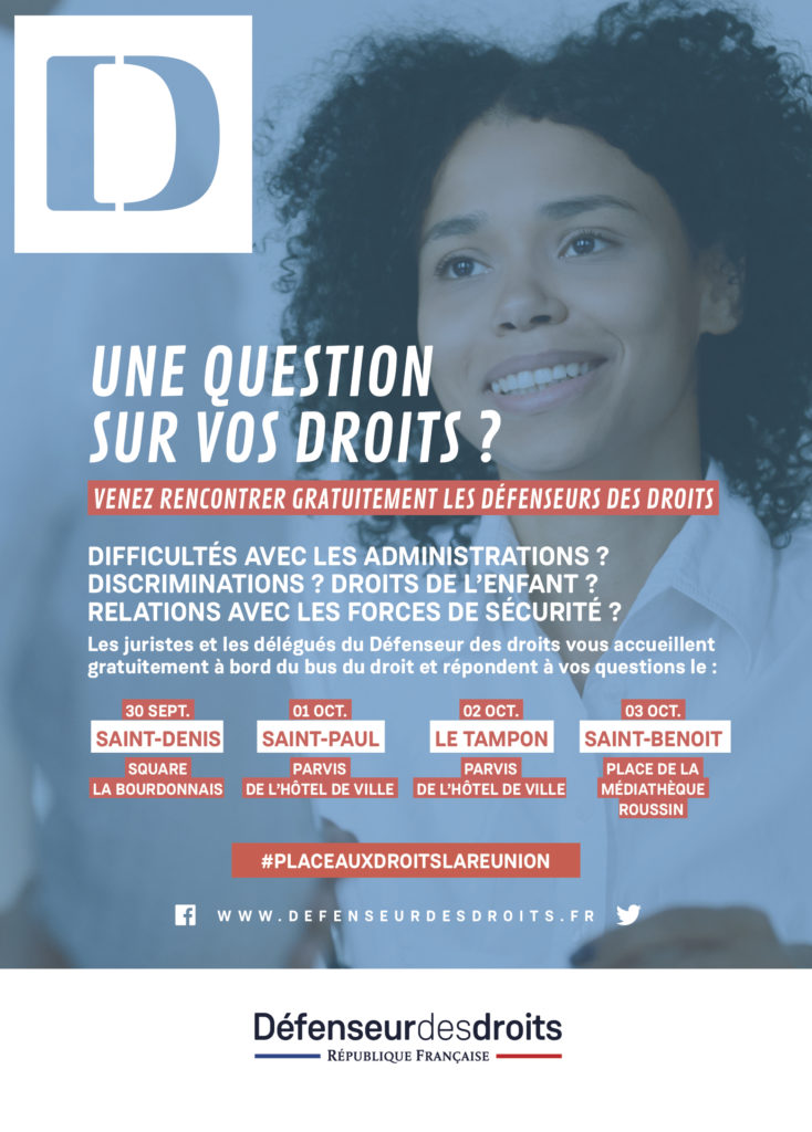 Le bus du Défenseur des droits sera à Saint-Paul ce mardi 01 octobre