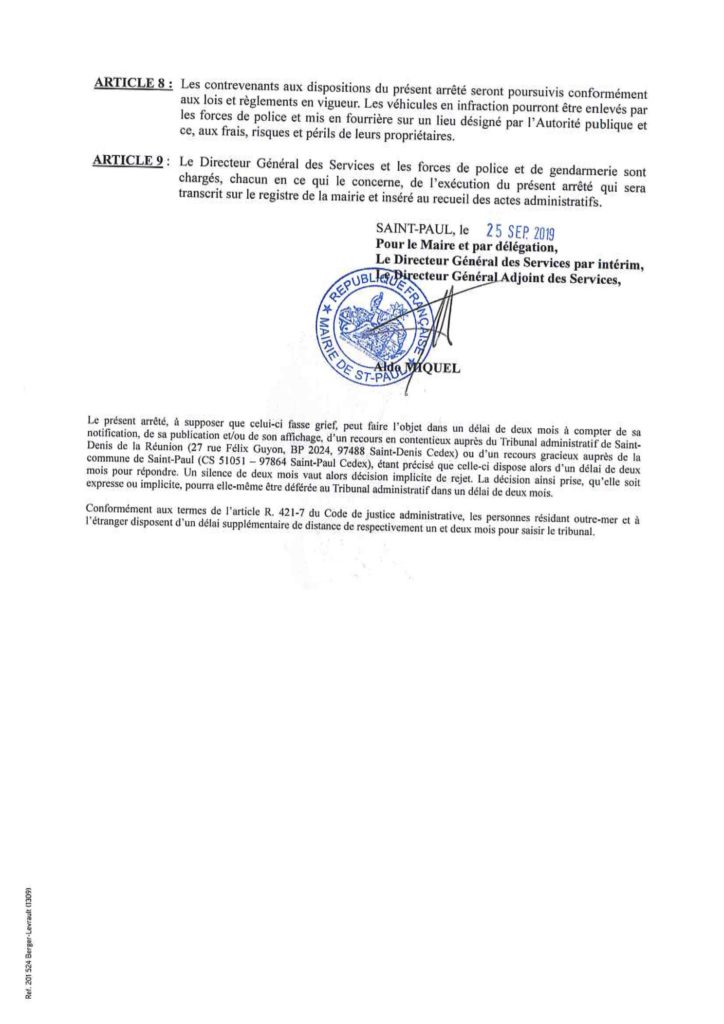 Rues fermées et interdictions de stationner à l’occasion du Festival Réunion métis