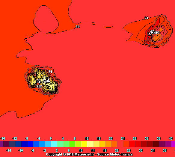 Le temps plutôt chaud et assez sec persiste, vent en rafales vers le Port