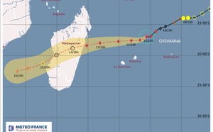 Giovanna : Dégradation du temps attendue pour ce soir et dimanche