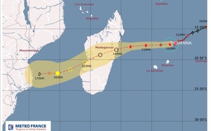 Giovanna à 450 km de la Réunion