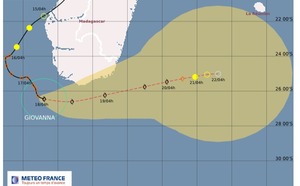 Giovanna devrait se dissiper au Sud-Ouest de la Réunion