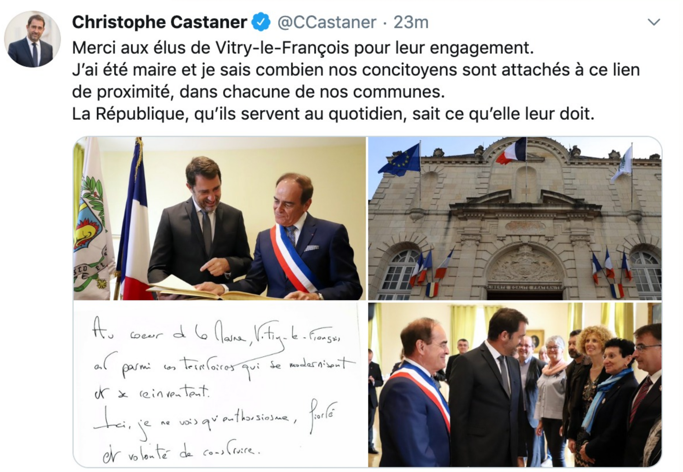 Nous avons retrouvé Christophe Castaner...