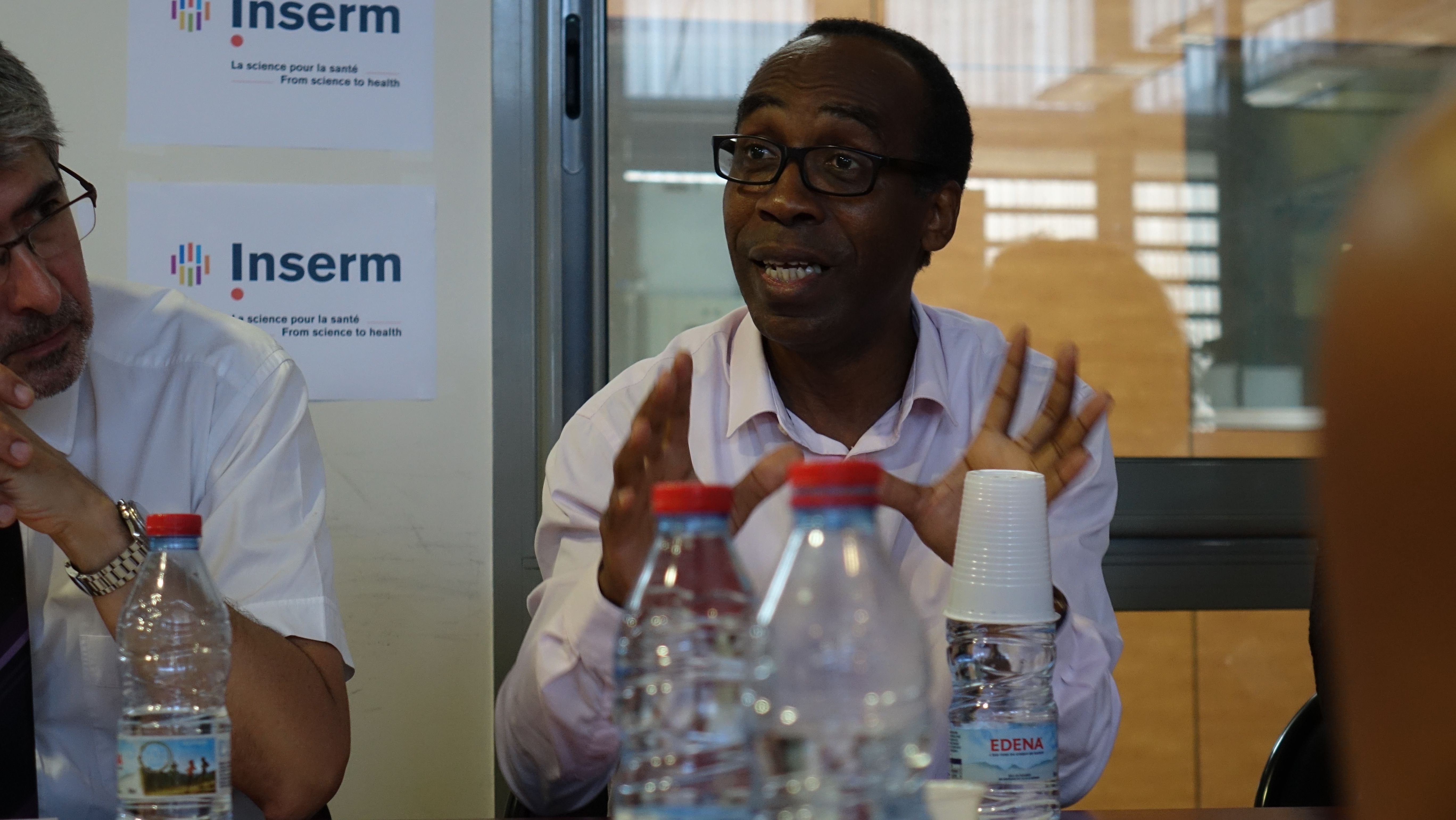 Visite du PDG de l'INSERM