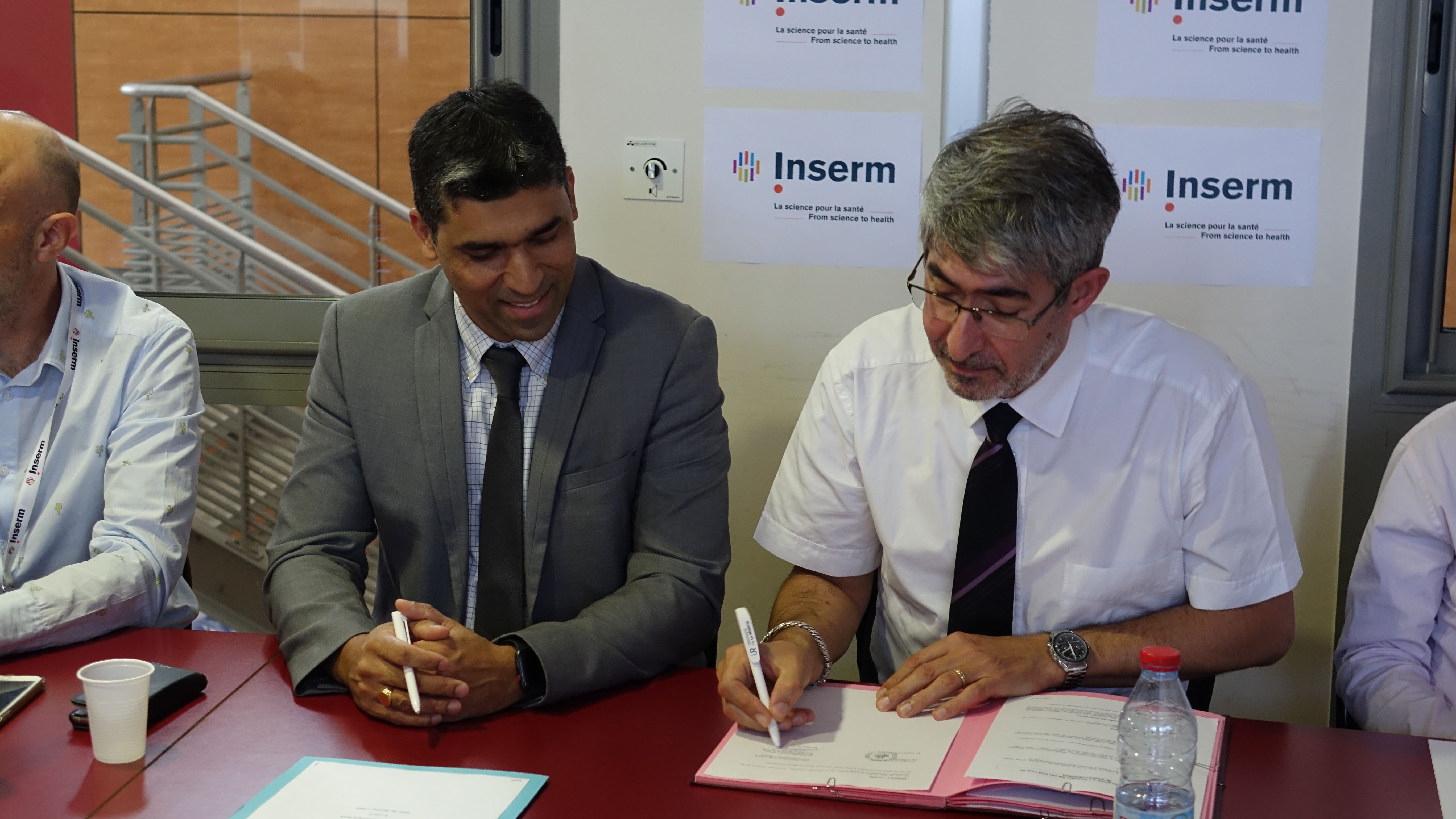 Visite du PDG de l'INSERM