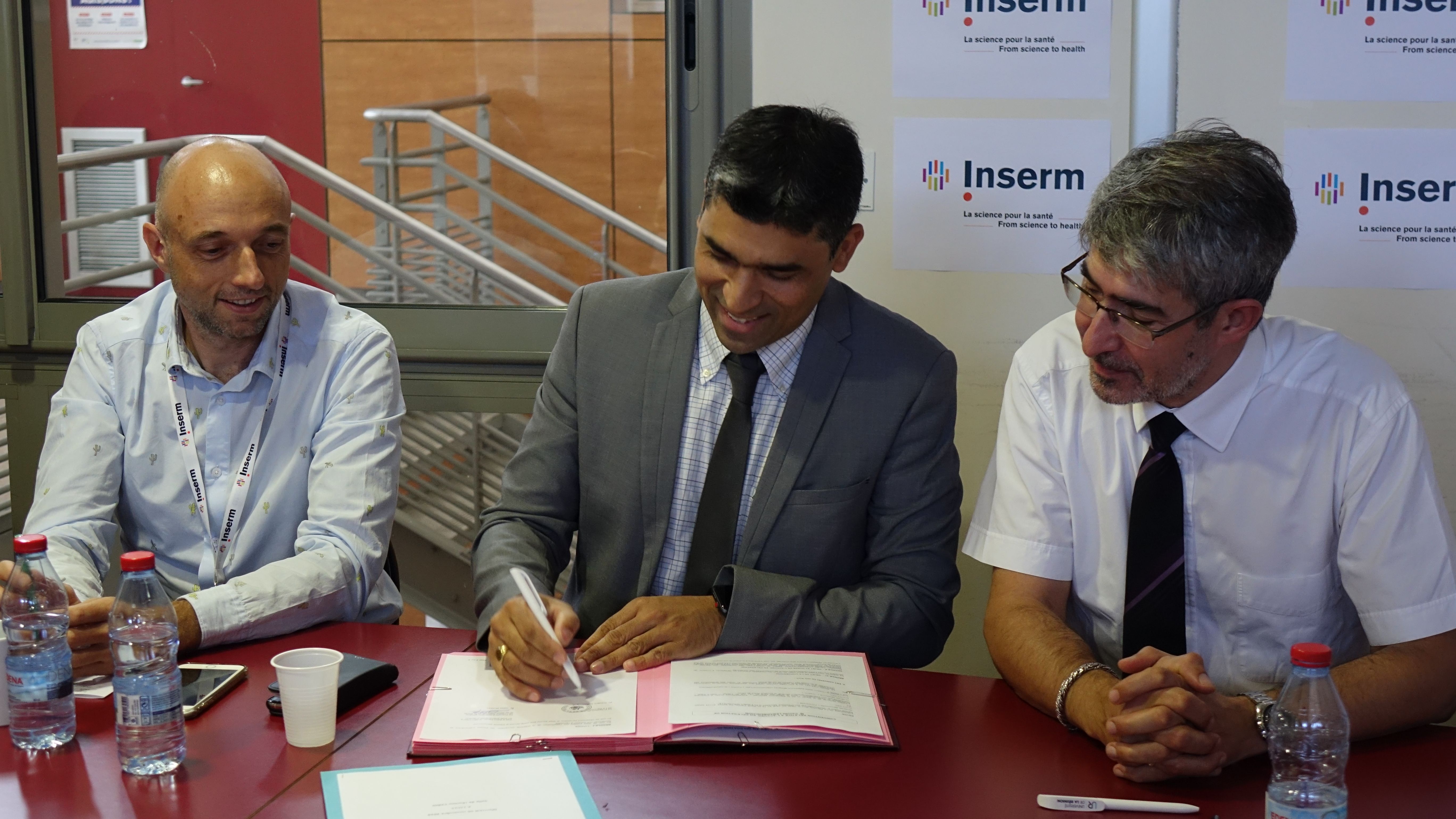 Visite du PDG de l'INSERM