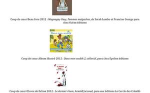 Lauréats des Prix Vanille 2012, prix littéraires de La Réunion des Livre