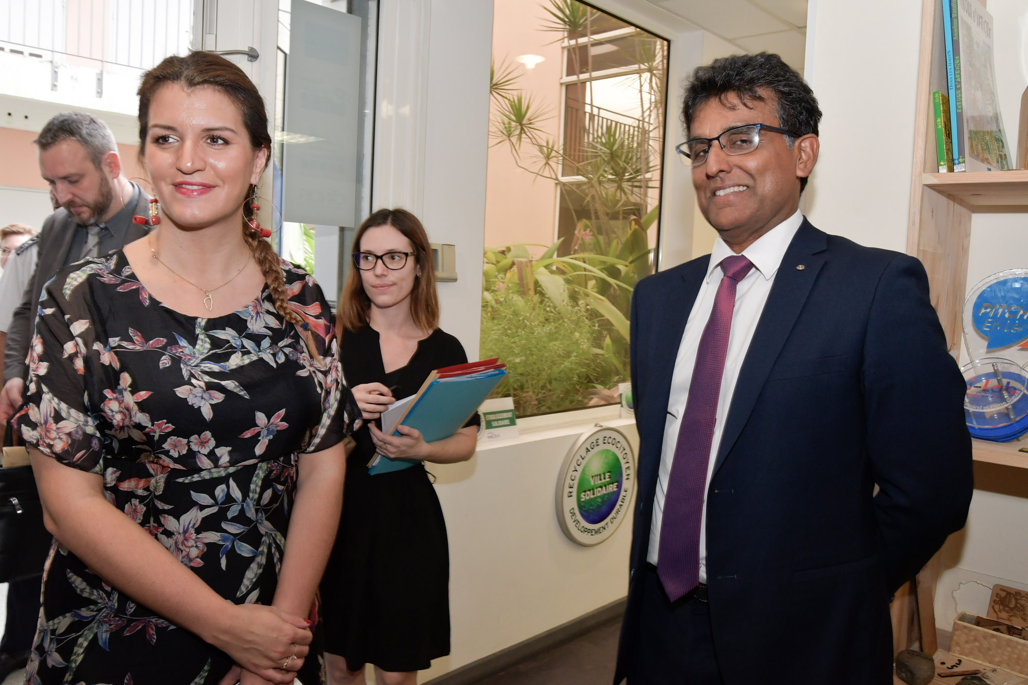 ?Marlène Schiappa en visite à la Kaz Famnbrik
