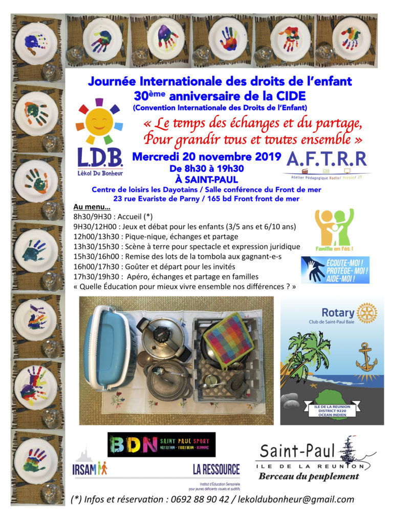 Journée Internationale des Droits de l’Enfant : un rassemblement “partage” à l’École Eugène Dayot