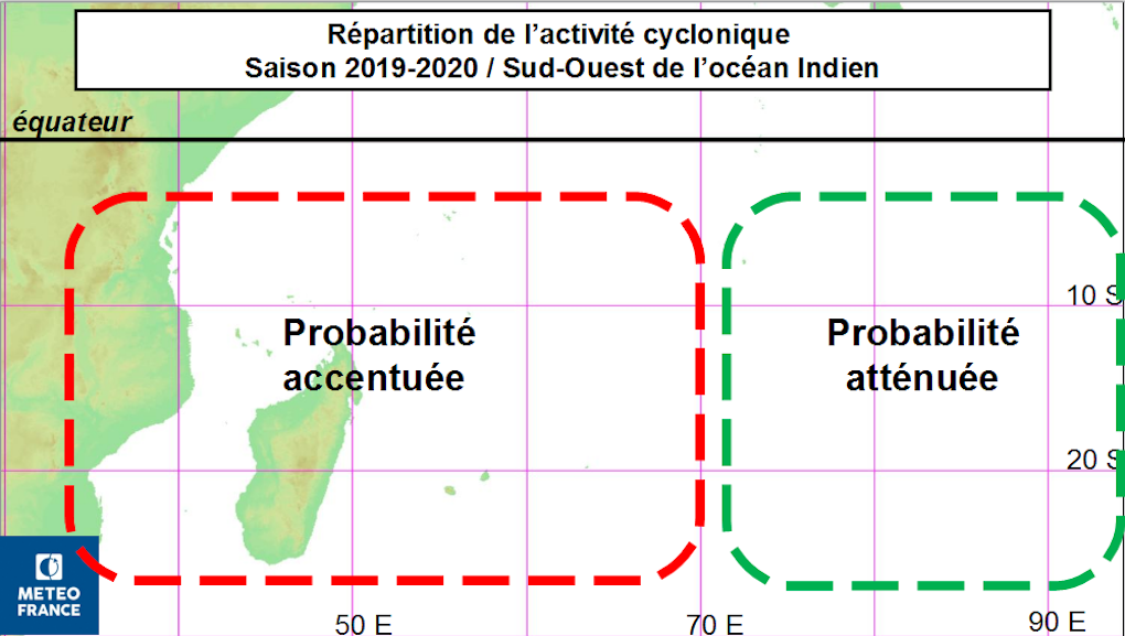 Saison cyclonique 2019-2020: Entre 4 et 7 systèmes cycloniques attendus