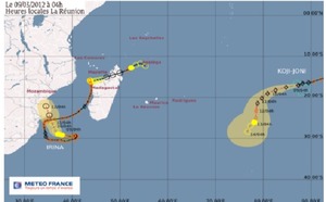 Météo France prend en charge la forte tempête tropicale Koji-Joni