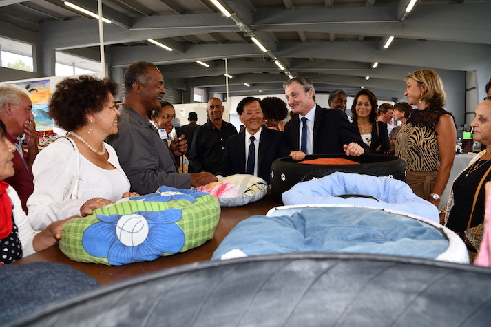 Visite préfectorale de la ZAE Les Palmiers et de la recyclerie de la Plaine des Cafres