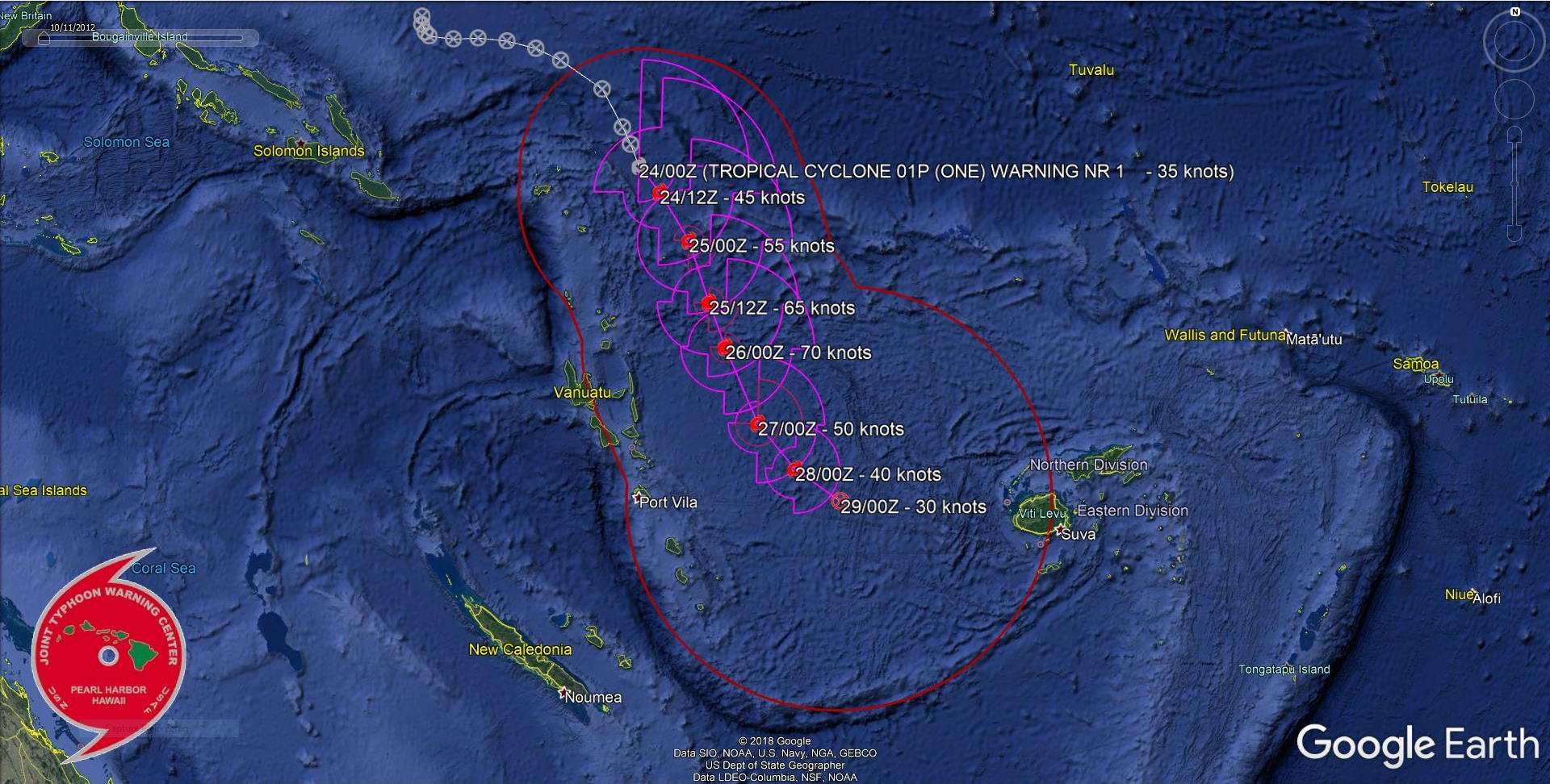 Cyclones: la saison de l'Hemisphère Sud 2019/2020 débute sur le Pacifique
