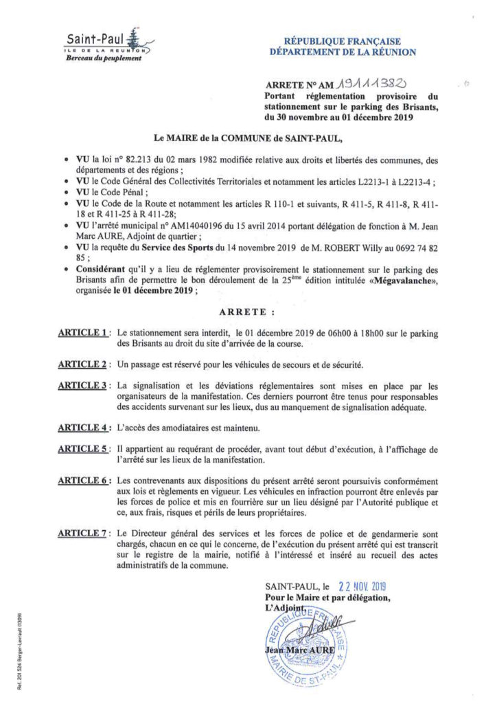Mégavalanche : le stationnement sera interdit sur le parking des Brisants le 1er décembre 2019