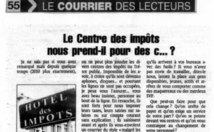 Finances Publiques: Un courrier des lecteurs qui fait du bruit...