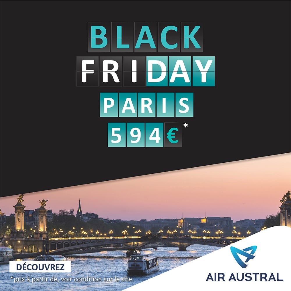Promos Black Friday Air Austral : 7 destinations à prix sensationnels