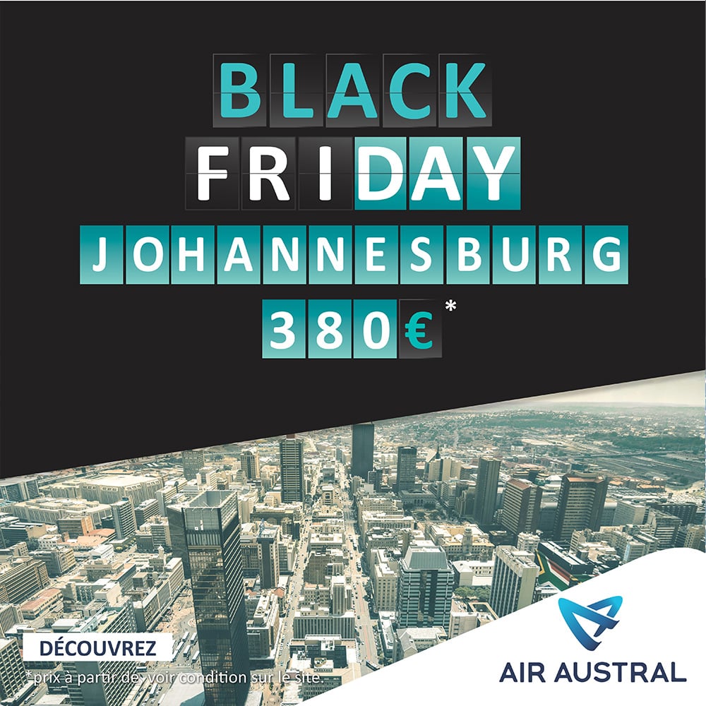 Promos Black Friday Air Austral : 7 destinations à prix sensationnels