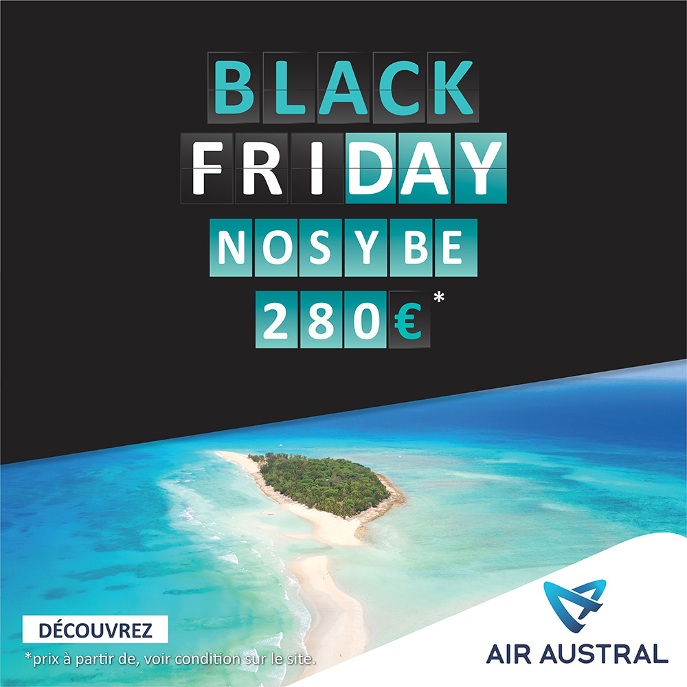Promos Black Friday Air Austral : 7 destinations à prix sensationnels